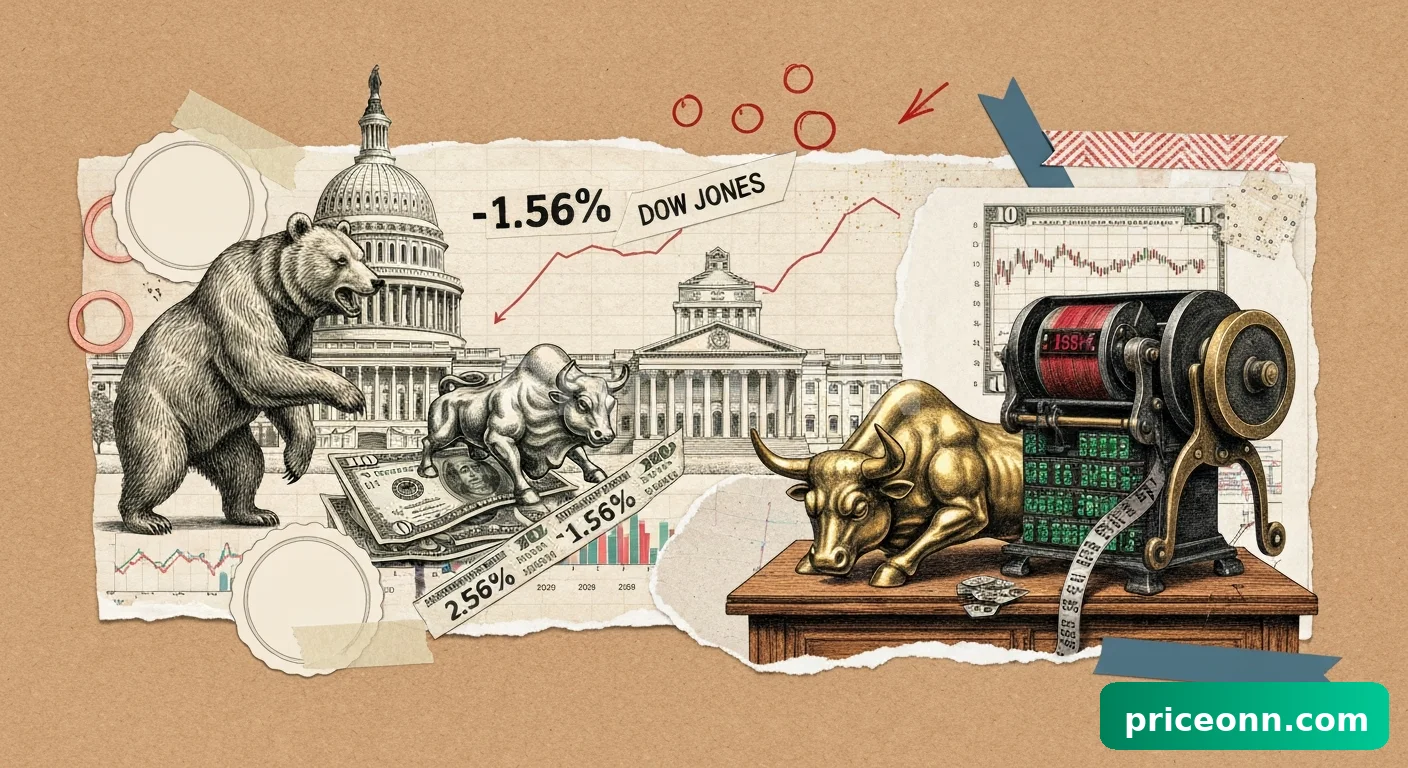 Dow Plunges 1.5% as North American Markets Face Broad Sell-Off