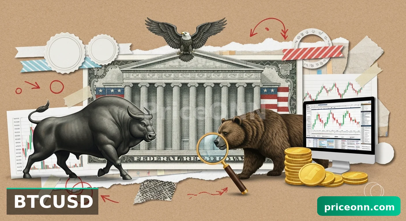 BTCUSD : Pression Baissière à 68 010 $ face aux Données sur l'Emploi