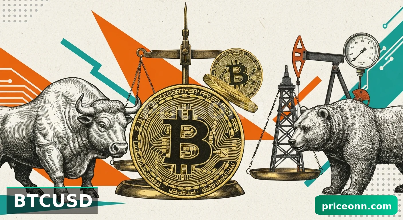 BTCUSD Wobbles at $71,584 Amid Oil Surge, Iran Tensions