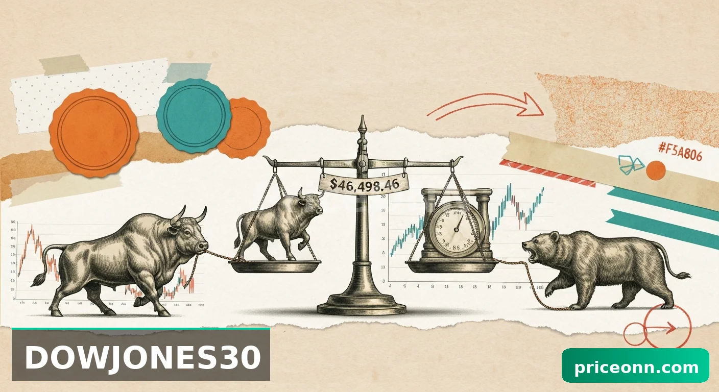 DowJones30: ¿Retroceso a $46,498.46 o Batalla Alcista?