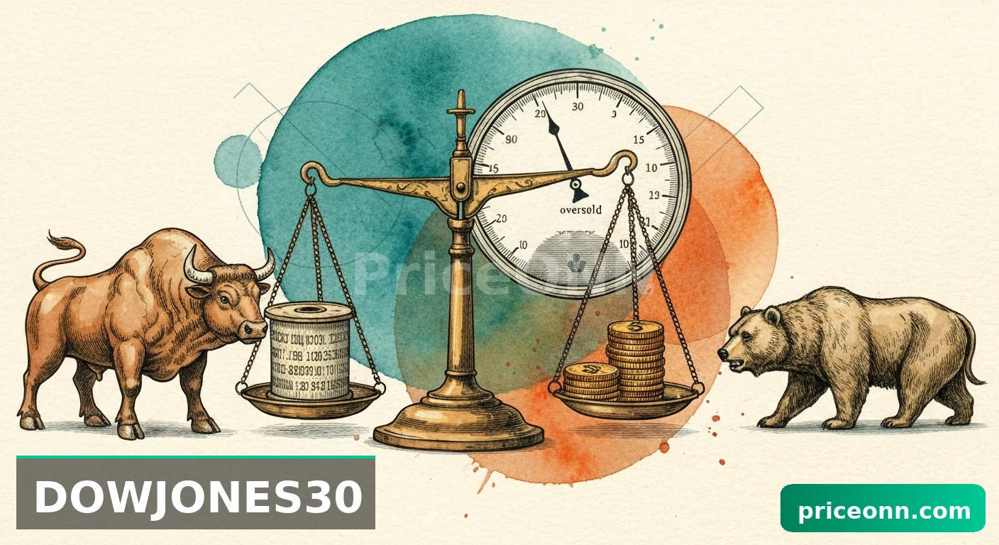 DowJones30 Tests $46,498: Bulls and Bears in Tug-of-War