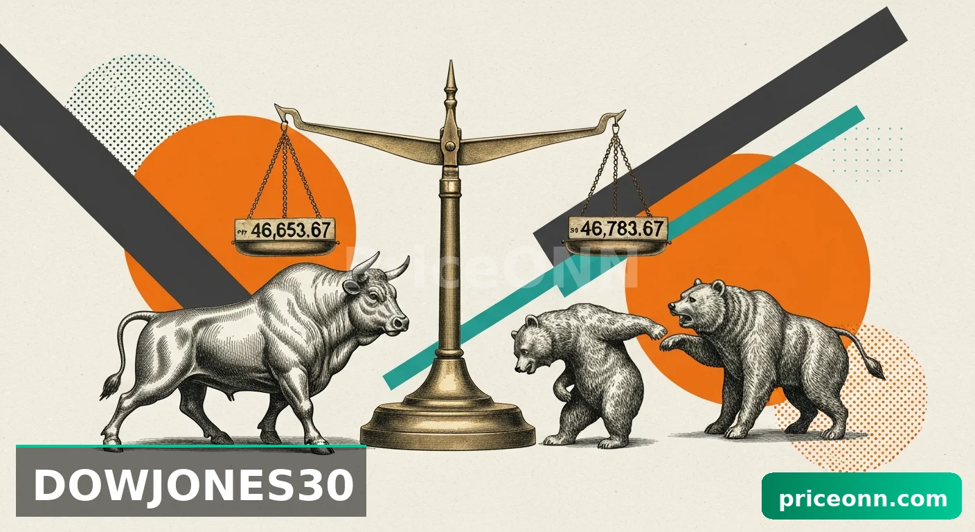 DowJones30: Битва быков и медведей у $46 748,50