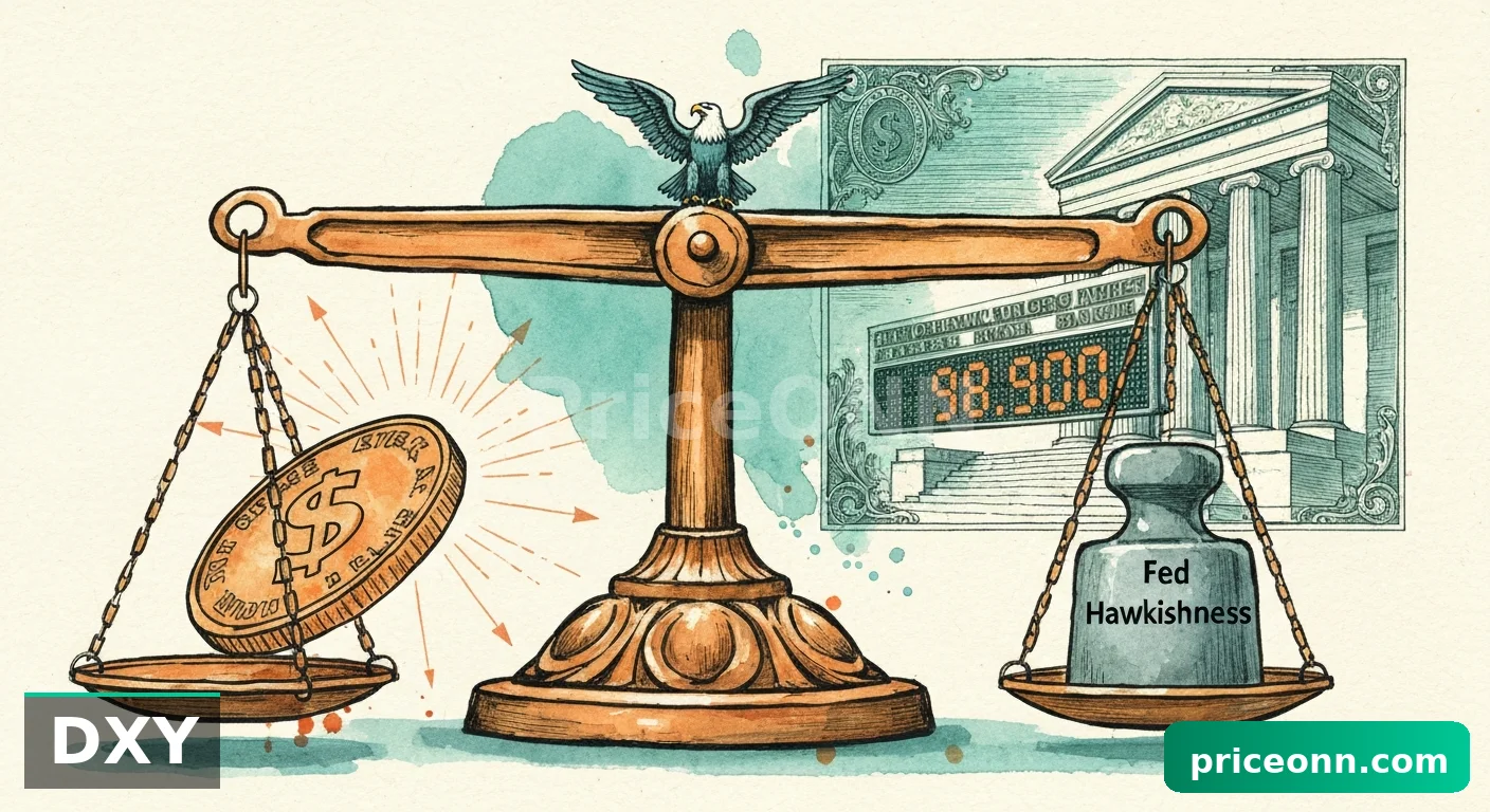 L'indice dollar DXY teste le support à 98,90 : la Fed relance la hausse