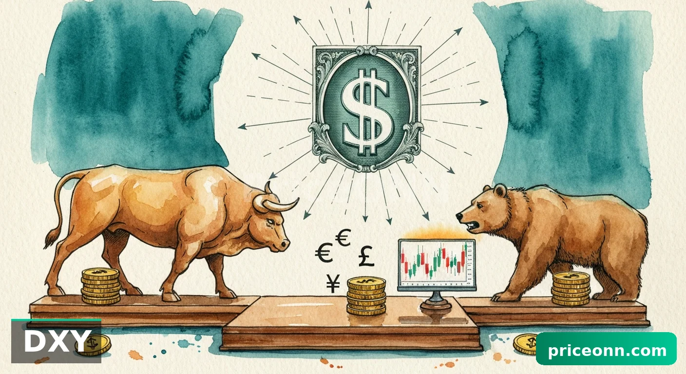 Индекс доллара: неопределенность на уровне $98.57