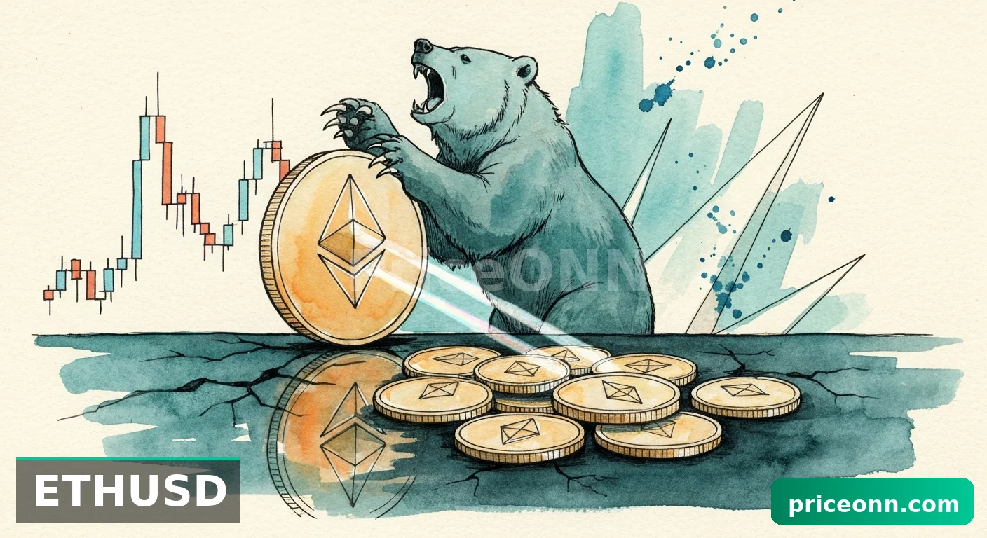 ETHUSD Plunges to $1,962.30 Amid PMI Pressure, Bearish Trend