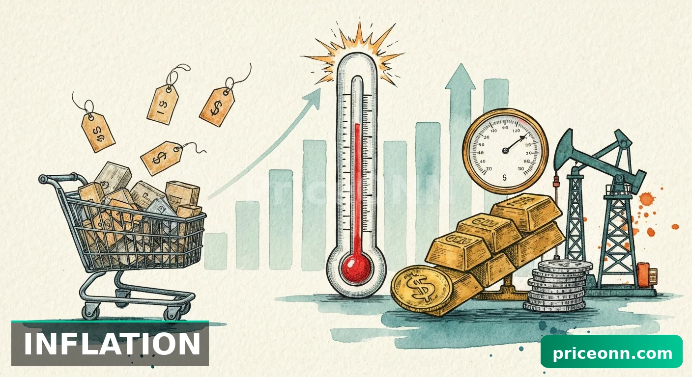 인플레이션 우려 속 금 가격 급락, 달러 강세