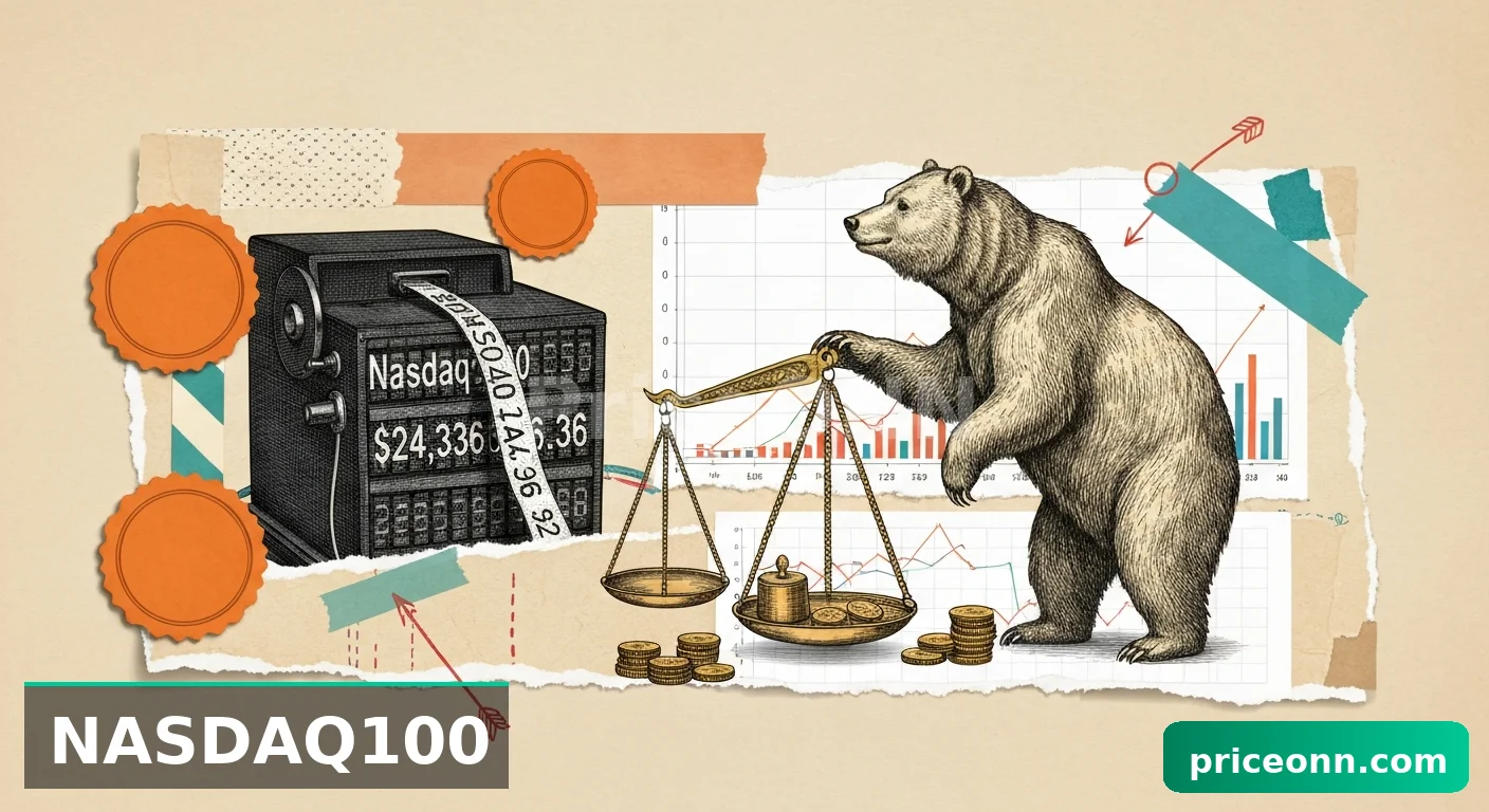 ¿Titubea el Nasdaq100 en $24,336.36?: Intensificación del sentimiento bajista