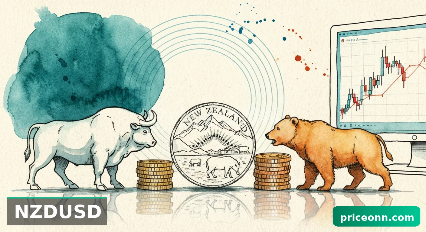 달러 강세 속 NZDUSD, 0.59126에서 PMI 시험대에 서다