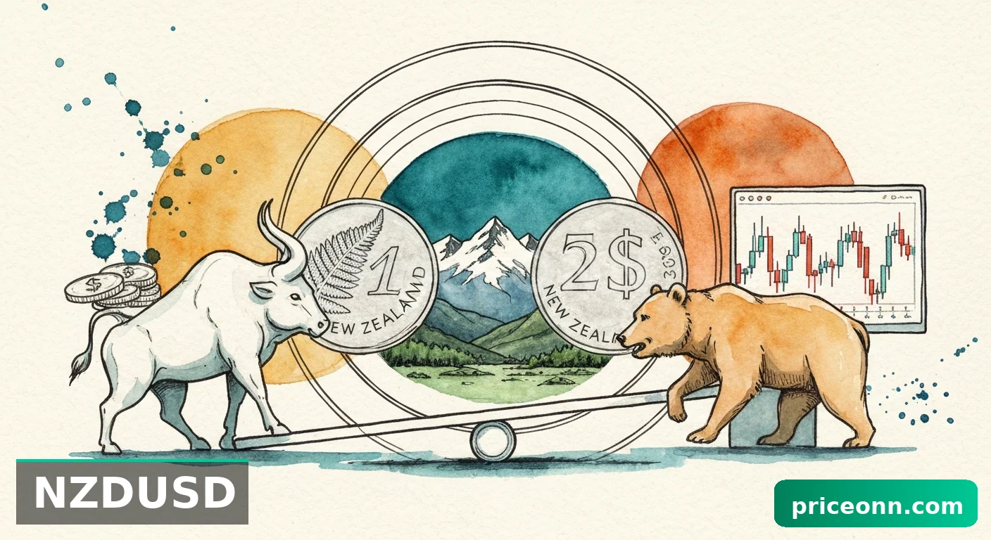 تذبذب NZDUSD قرب 0.59184 مع بيانات PMI مخيبة