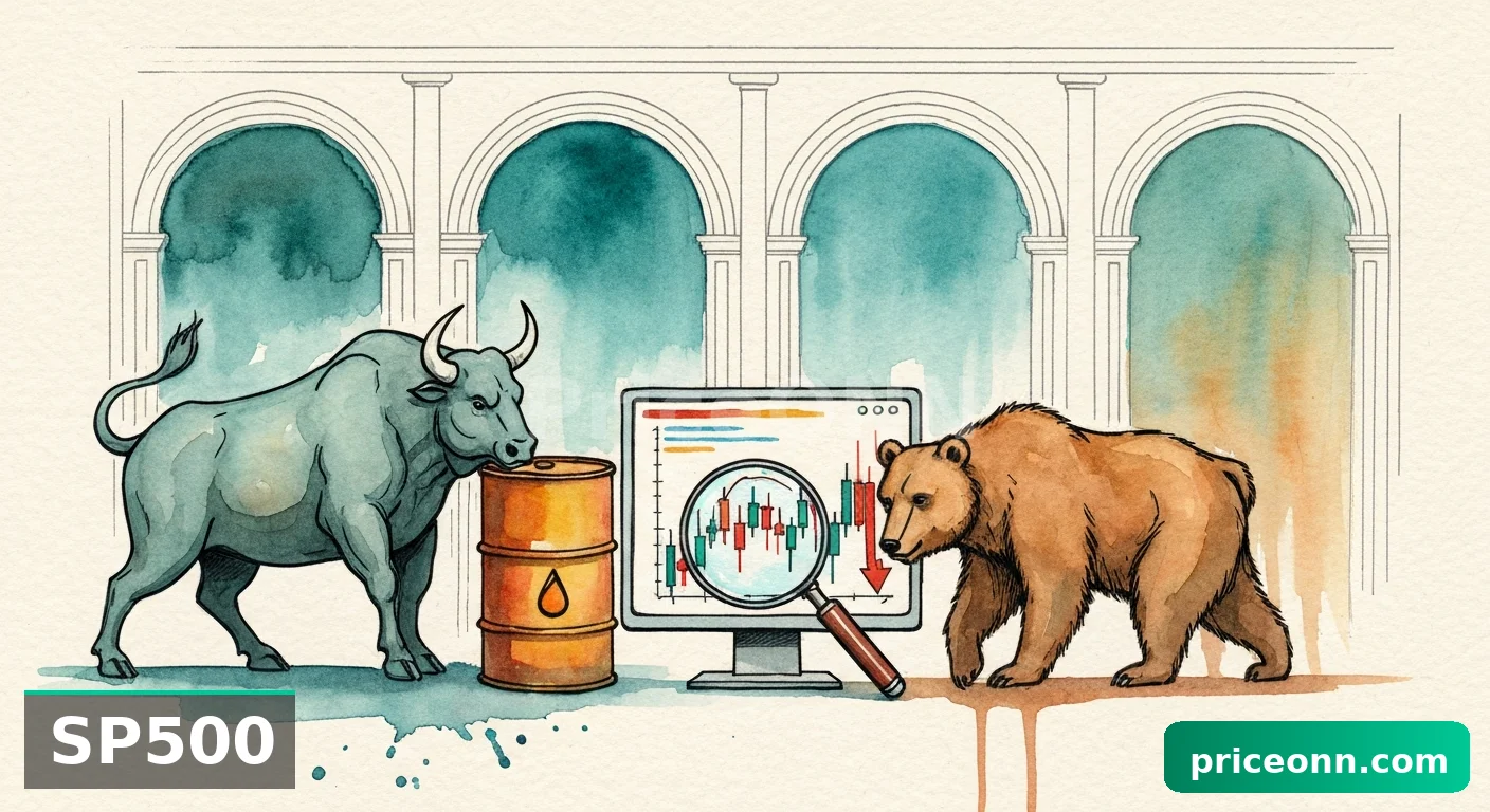 SP500, 6786.55로 후퇴: 유가 급등에 연준 금리 인상 압박?
