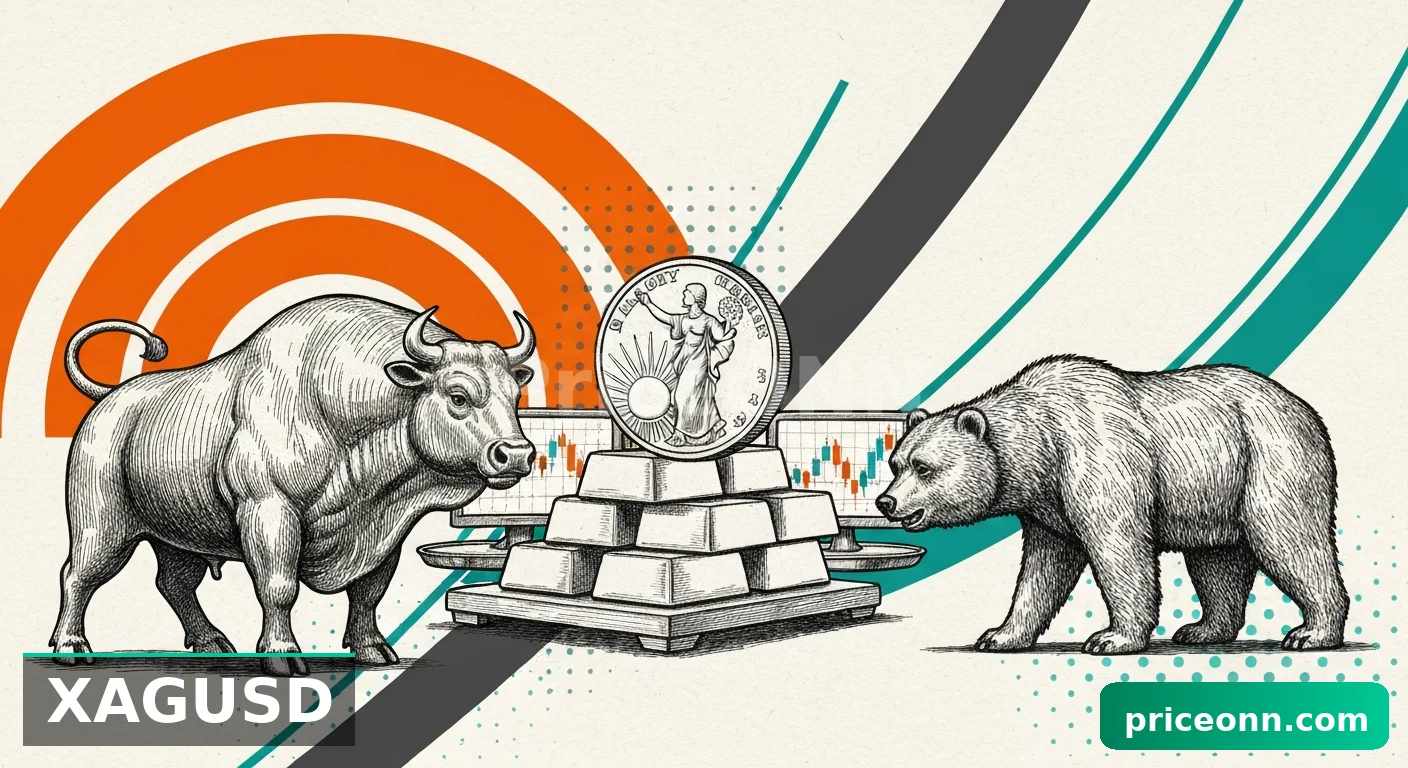 XAGUSD Bearish at $84.43: Jobs Data Looms, Trend Weakens