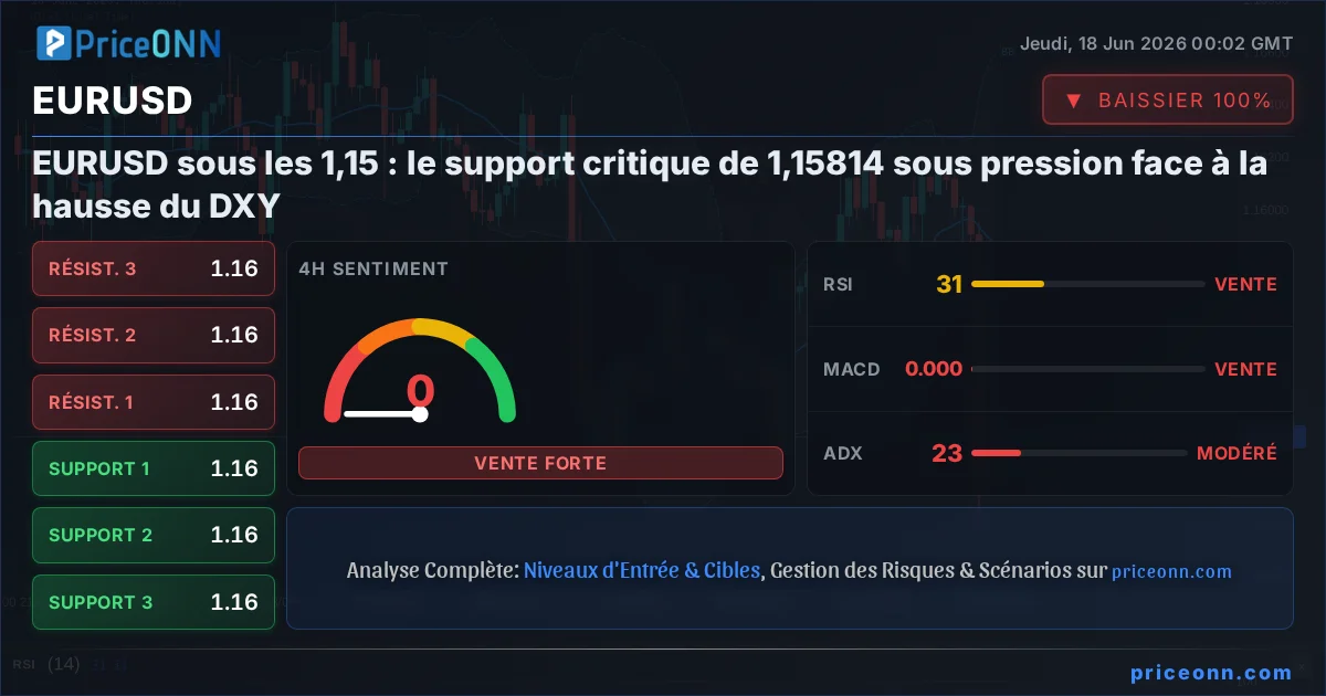 EURUSD Analyse Technique | PriceONN