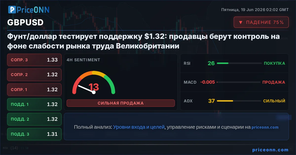 GBPUSD Технический Анализ | PriceONN