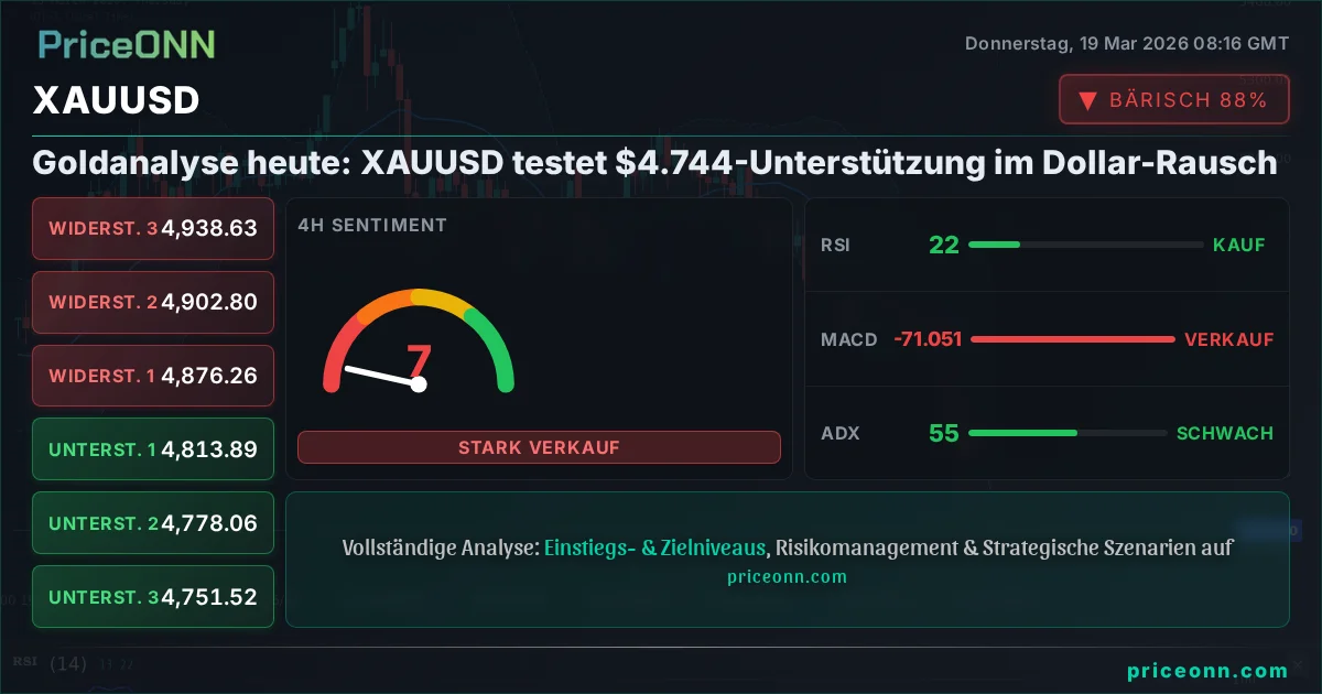 XAUUSD Technische Analyse | PriceONN