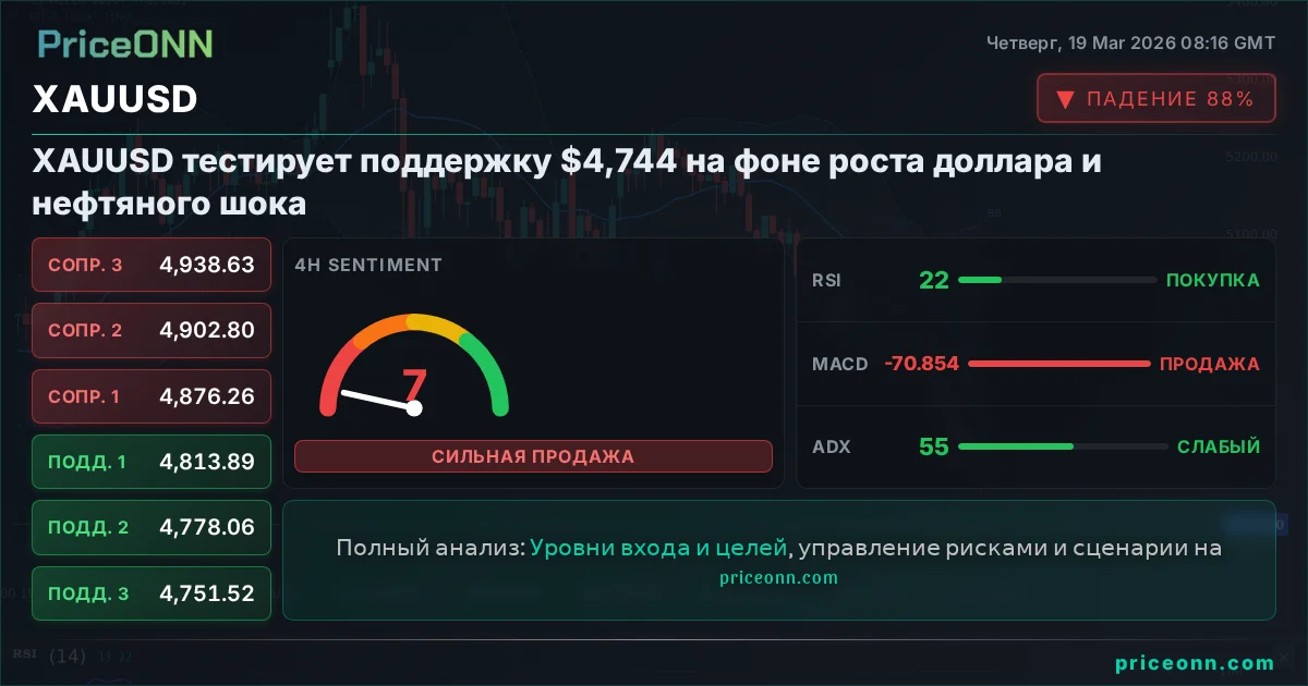 XAUUSD Технический Анализ | PriceONN