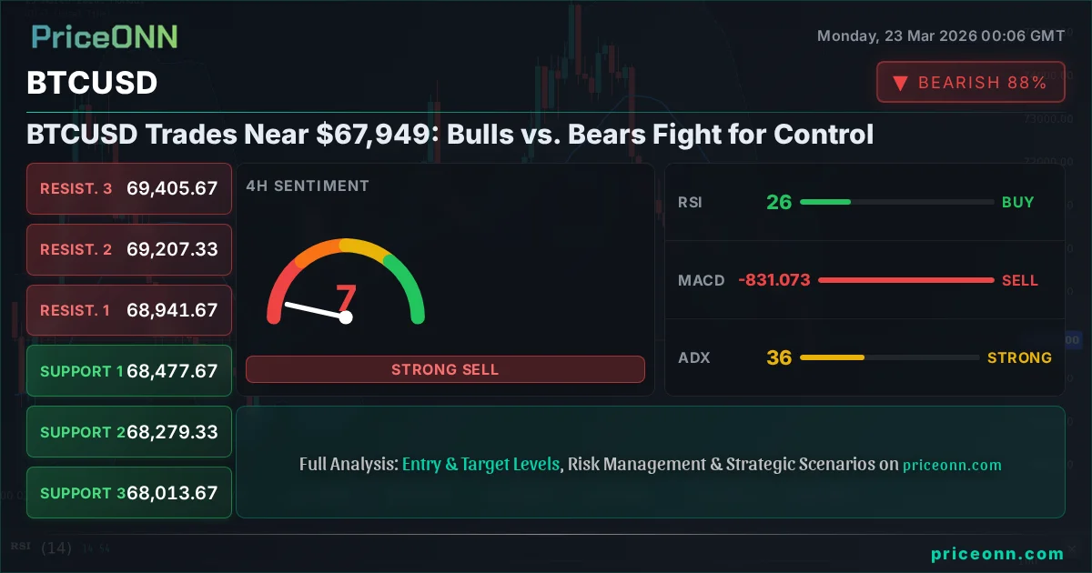 BTCUSD Technical Analysis | PriceONN