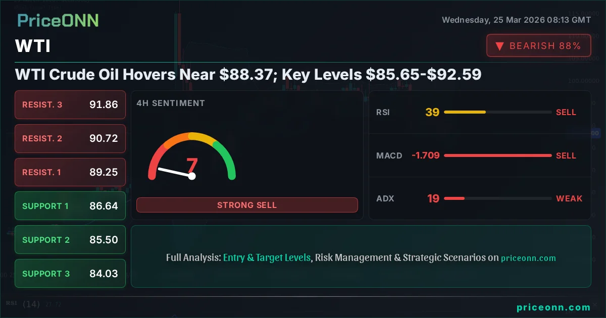 WTI Technical Analysis | PriceONN