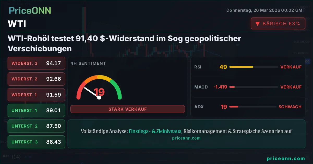 WTI Technische Analyse | PriceONN