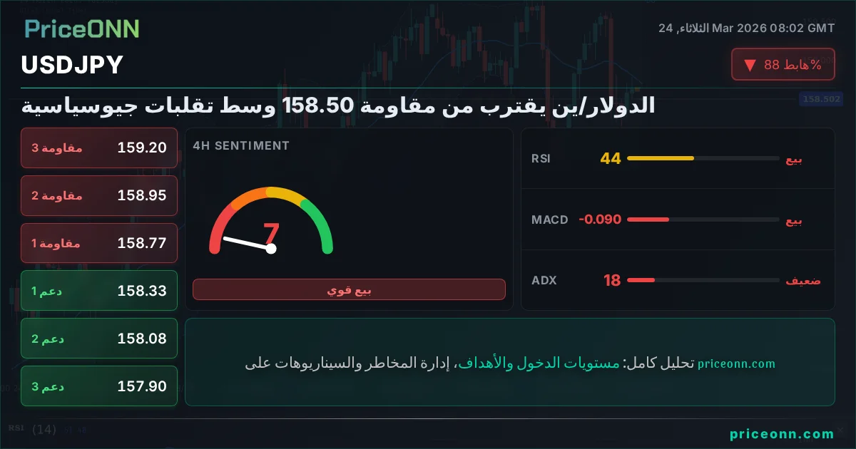USDJPY التحليل الفني | PriceONN