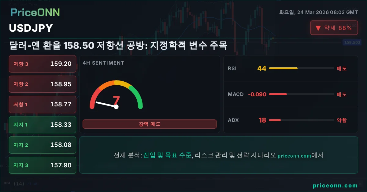 USDJPY 기술적 분석 | PriceONN