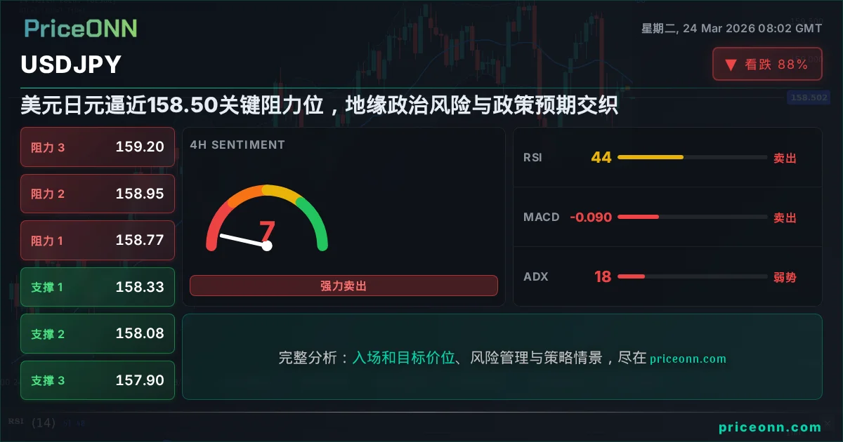 USDJPY 技术分析 | PriceONN