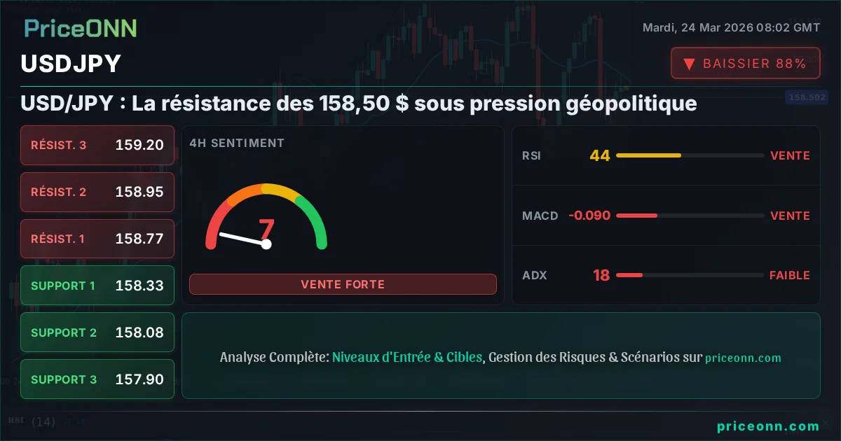USDJPY Analyse Technique | PriceONN