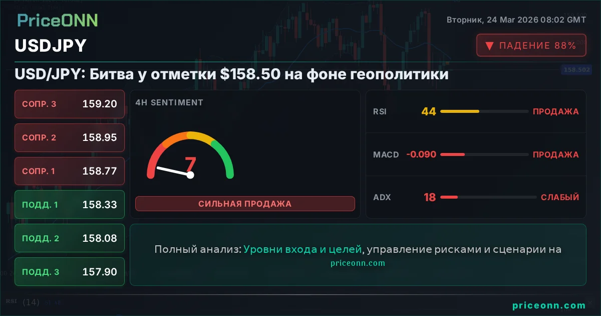 USDJPY Технический Анализ | PriceONN