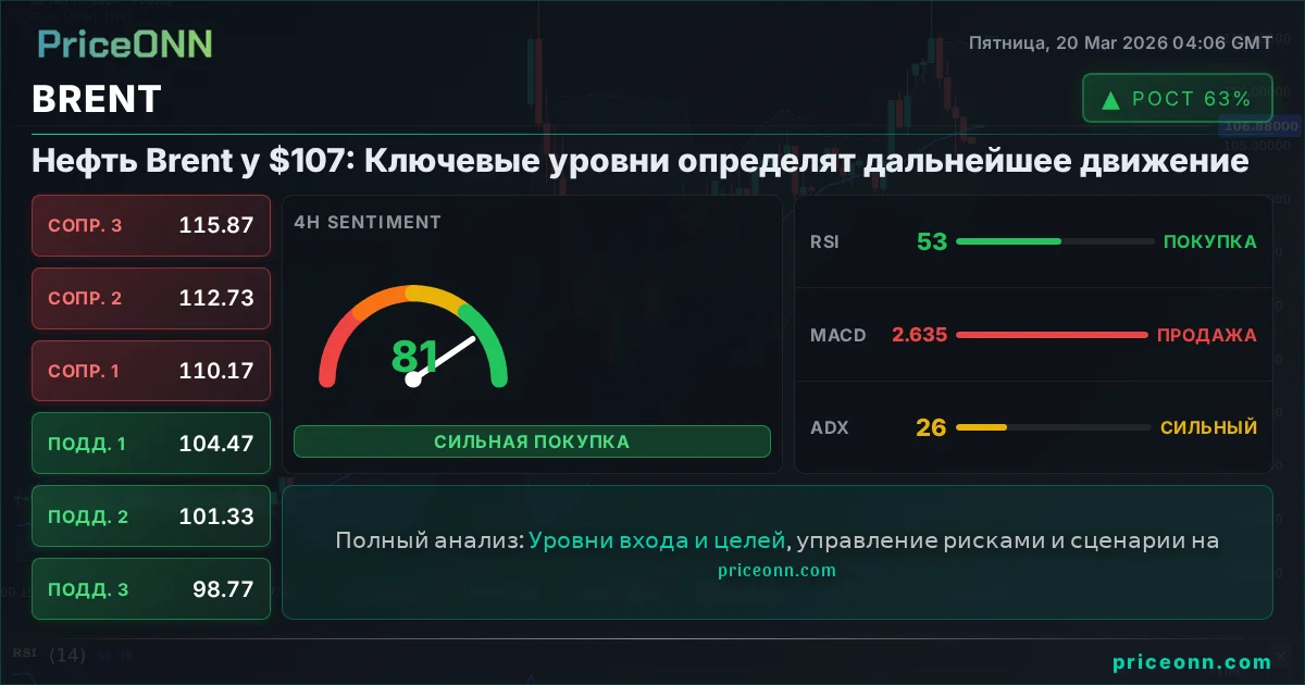 BRENT Технический Анализ | PriceONN