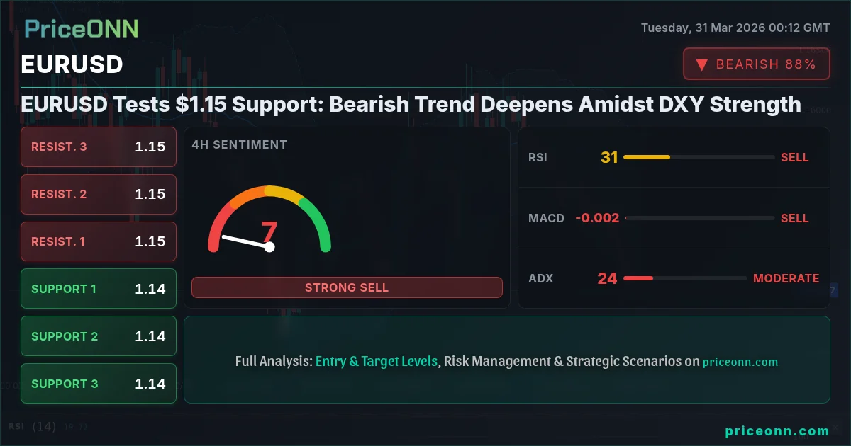 EURUSD Technical Analysis | PriceONN