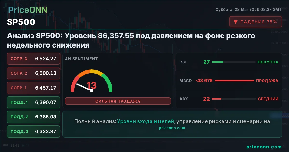 SP500 Технический Анализ | PriceONN