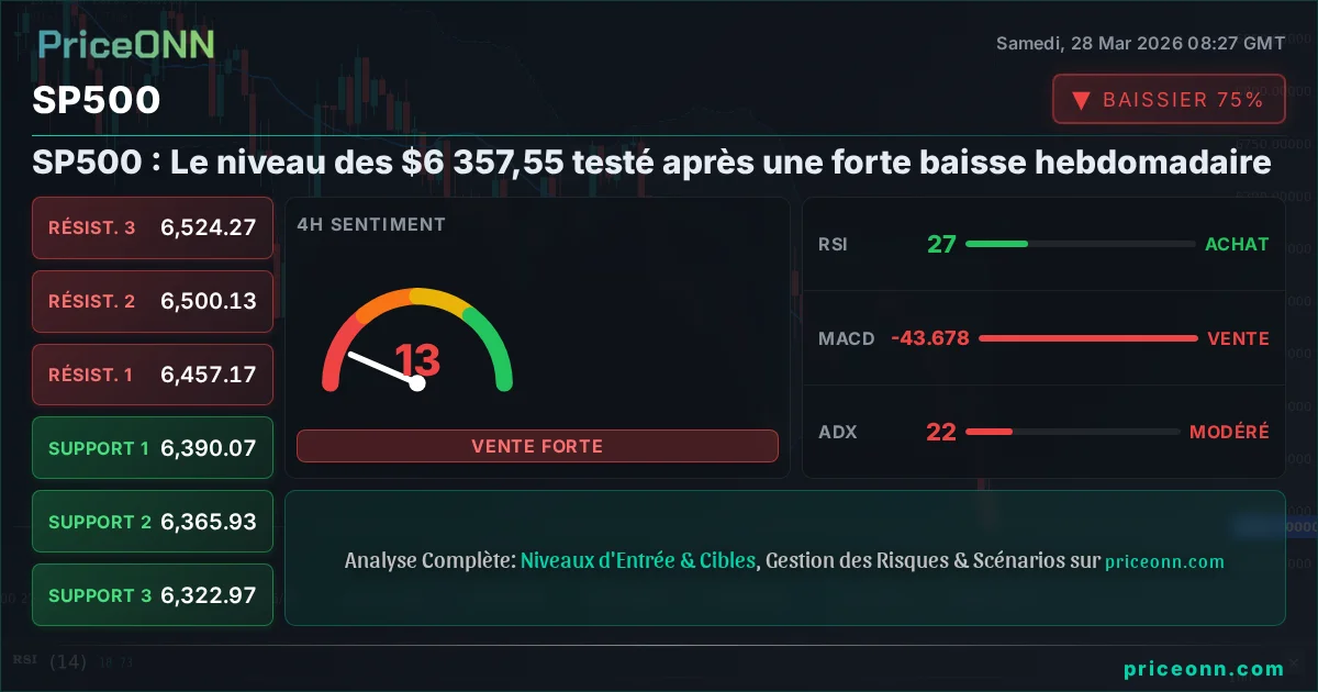 SP500 Analyse Technique | PriceONN
