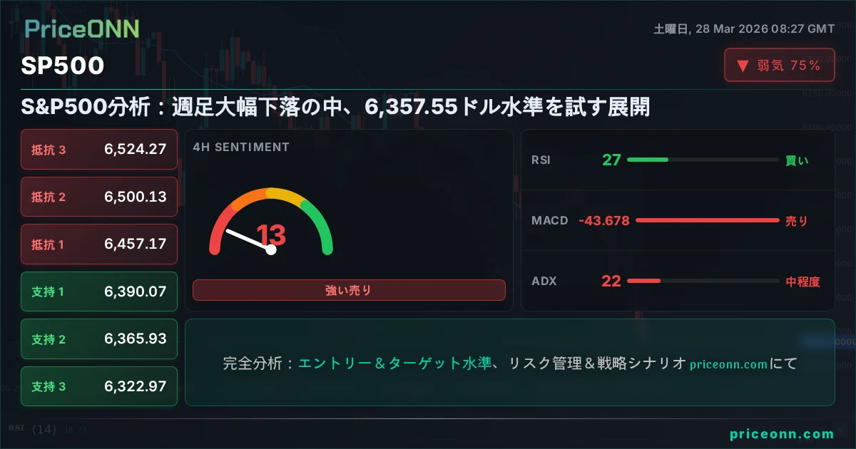 SP500 テクニカル分析 | PriceONN