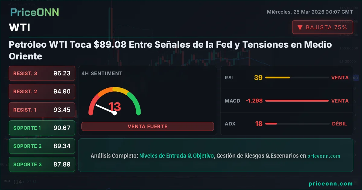WTI Análisis Técnico | PriceONN