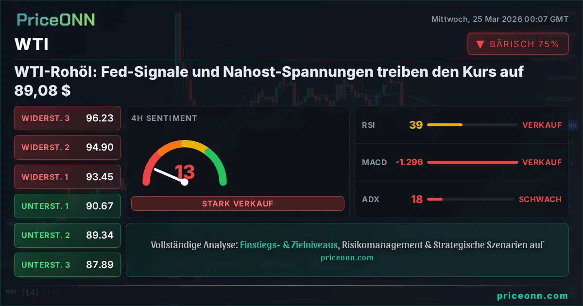 WTI Technische Analyse | PriceONN