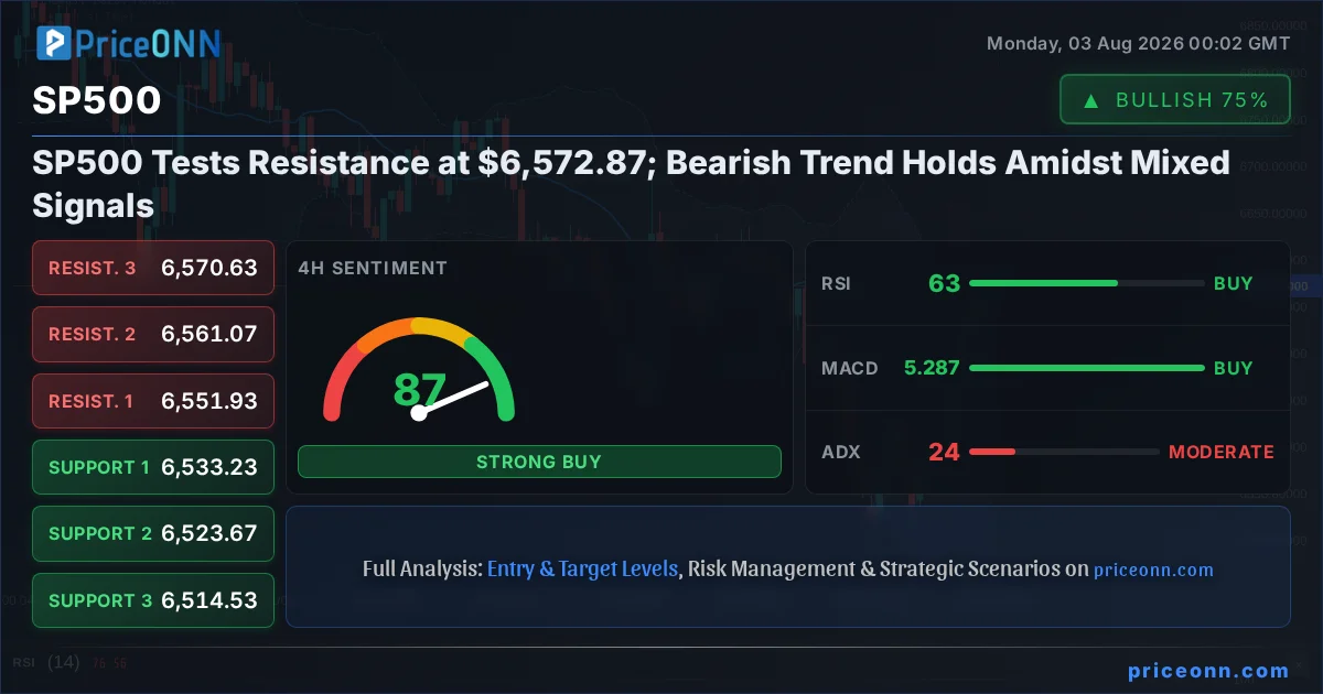 SP500 Technical Analysis | PriceONN