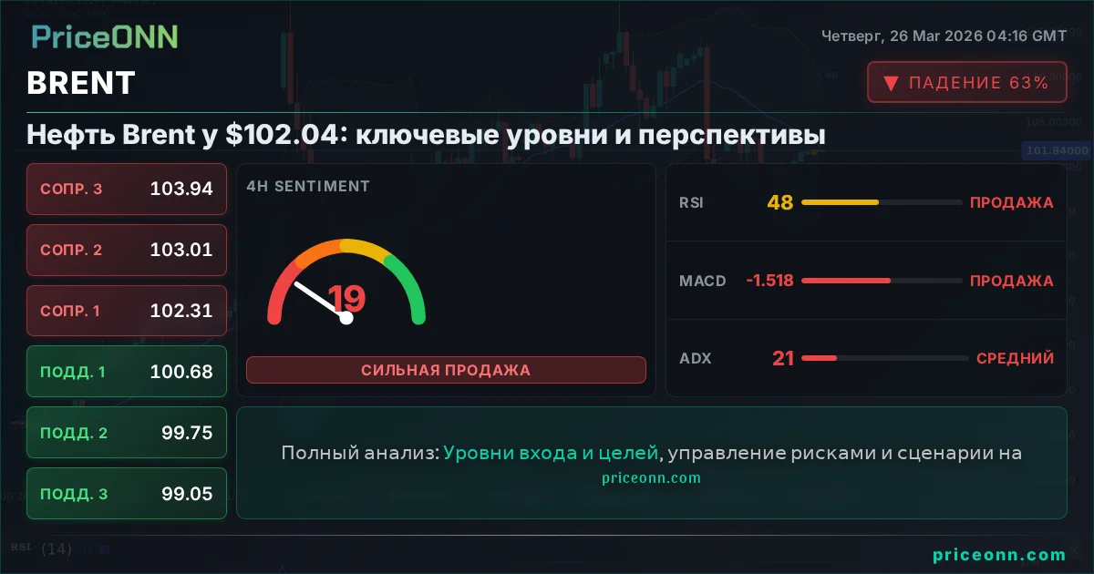 BRENT Технический Анализ | PriceONN