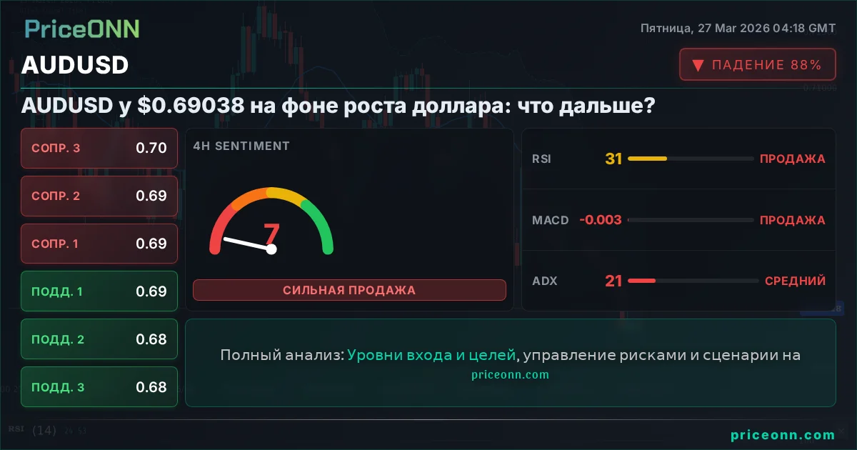 AUDUSD Технический Анализ | PriceONN