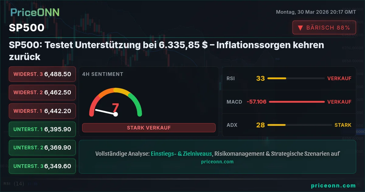 SP500 Technische Analyse | PriceONN