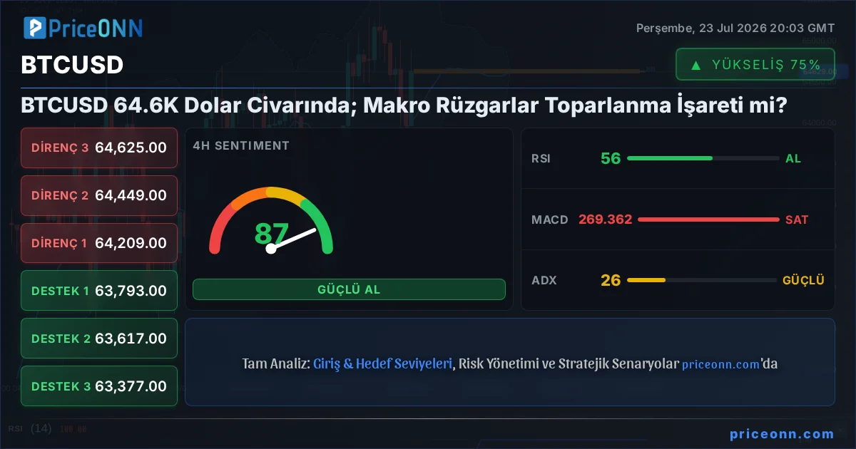 BTCUSD Teknik Analiz | PriceONN