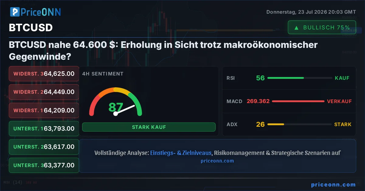 BTCUSD Technische Analyse | PriceONN
