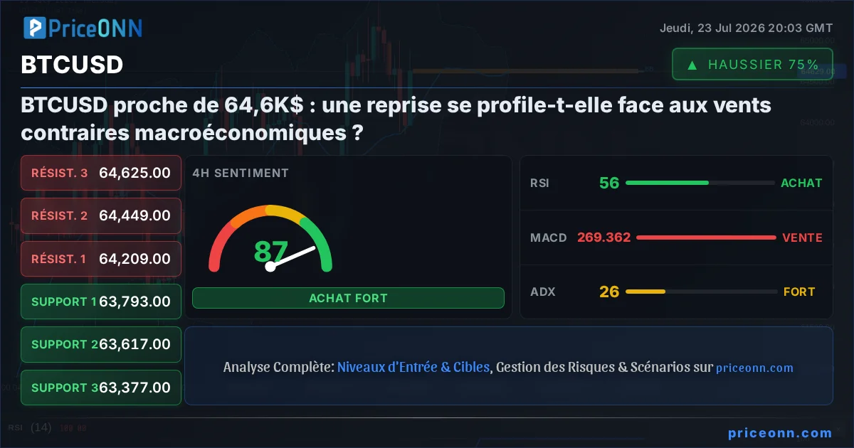 BTCUSD Analyse Technique | PriceONN
