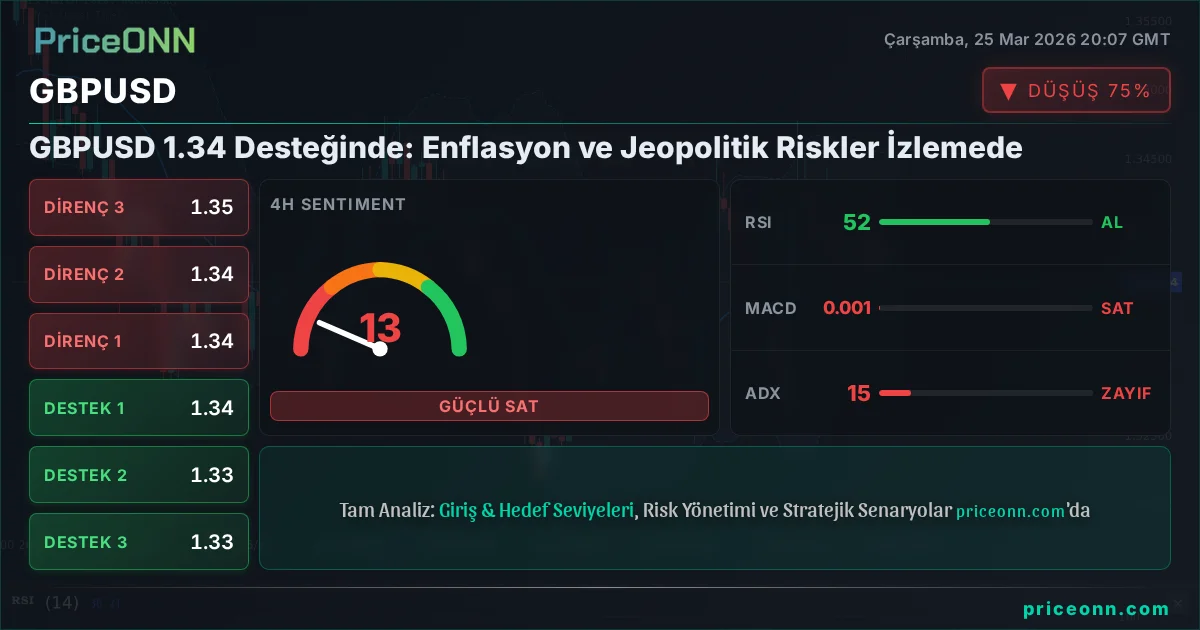 GBPUSD Teknik Analiz | PriceONN