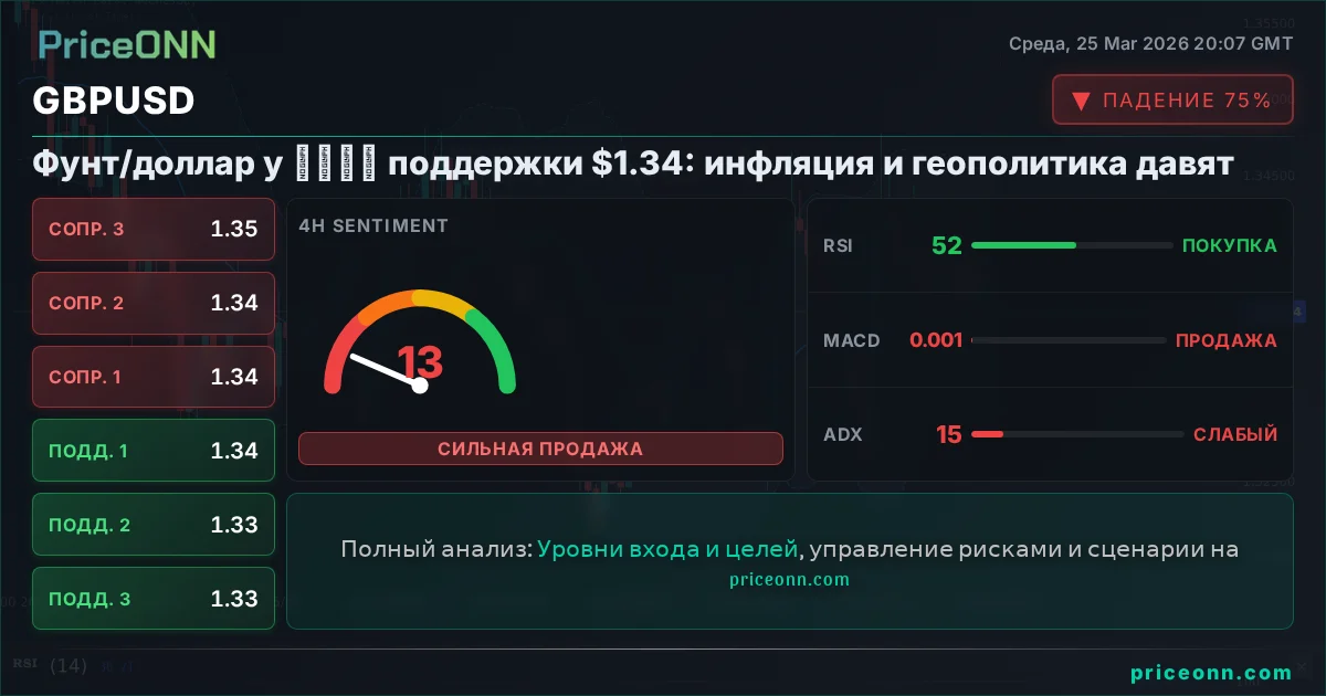 GBPUSD Технический Анализ | PriceONN