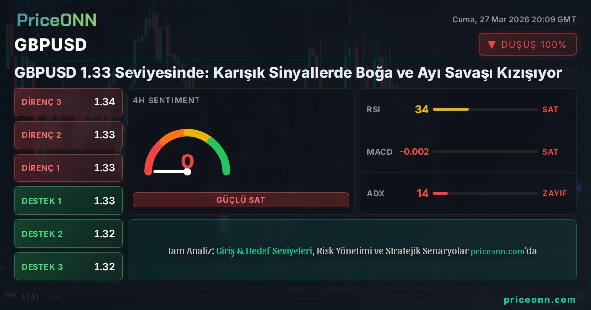 GBPUSD Teknik Analiz | PriceONN