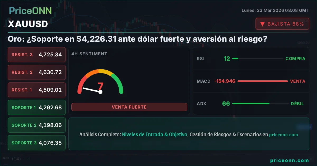 XAUUSD Análisis Técnico | PriceONN