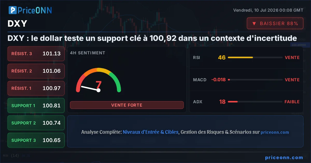 DXY Analyse Technique | PriceONN