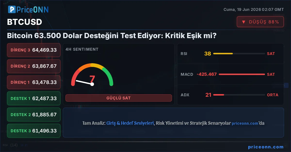 BTCUSD Teknik Analiz | PriceONN
