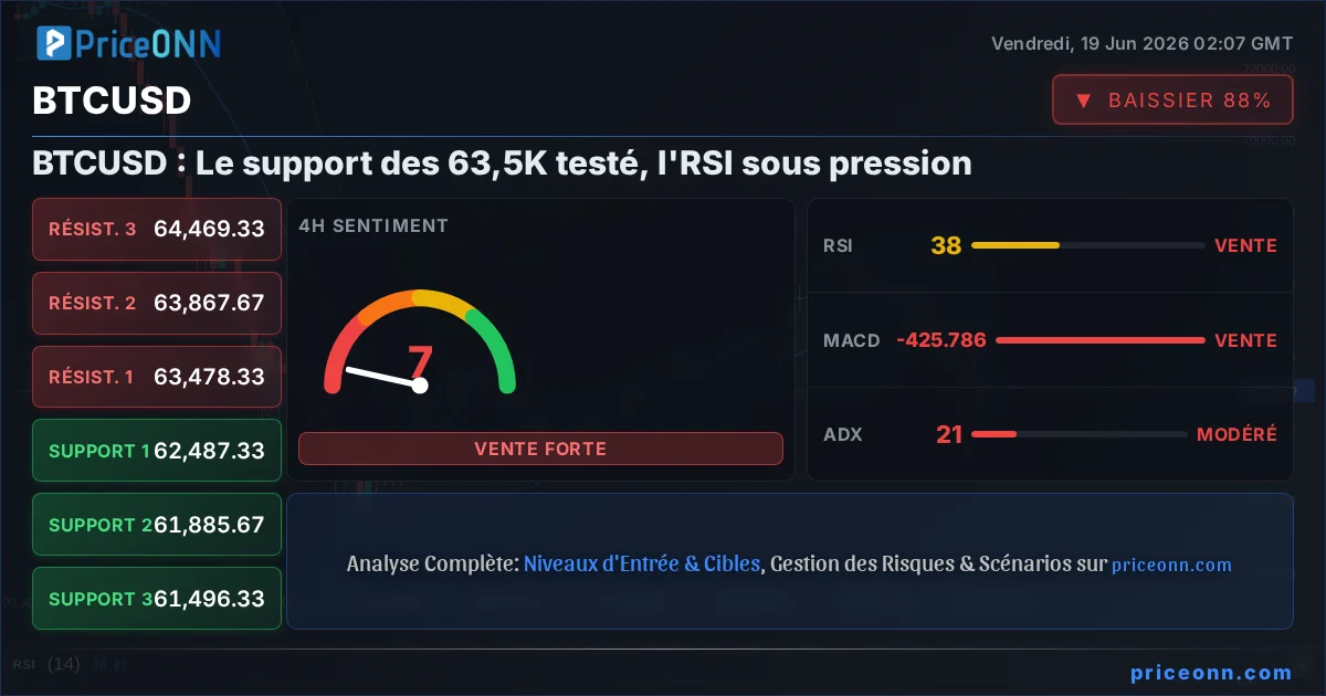 BTCUSD Analyse Technique | PriceONN