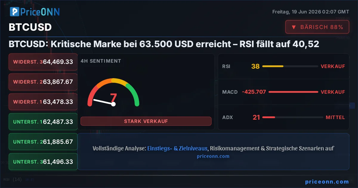 BTCUSD Technische Analyse | PriceONN