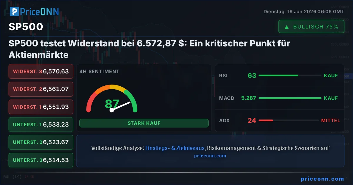 SP500 Technische Analyse | PriceONN